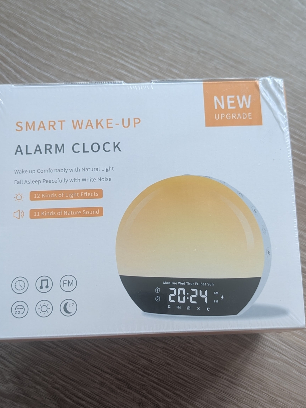 Vintage Yellow and White Smart Wake-Up Alarm Clock